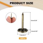 150pcs Upholstery Tacks 5 16  X 11 16  Round Head Furniture Nails Bronze 