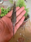 Antique Old Hand Crafted Rare Iron Hunting Tribal Spear Head Lance Blade