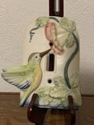 Takahashi San Francisco Hummingbirds Porcelain Light Switch Plate Vtg