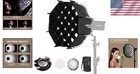 Portable 11 8  Softbox Bowens Mount With Speedlight Bracket  