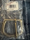 Vintage Tandy Leather Solid Brass Belt Buckle Nos 1 5    Usa Western Harness