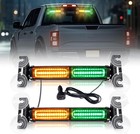 2 In 1 Emergency Strobe Flashing Traffic Advisor Light Bar  Led Safety Warning F
