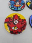 2001 Dc Comics Super Friends Coaster Set Batman Superman Flash Wonder Woman
