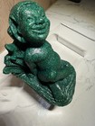 Vntage 1960 Green Menehune Figurine   hawaii Series Tiki Bar Polystone Collectible