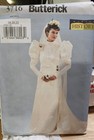 Butterick Pattern 3716 Sz 18-22 Bridal Dress Gown Victorian Edwardian Costume