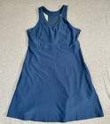 Mondetta L Active Dress Navy Blue Racerback Built-in Bra Zippered Pocket