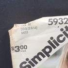 Vintage Simplicity Sewing Pattern 1980s Misses Size 10 12 14