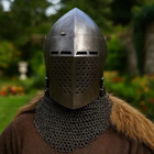 Medieval Spoleto Bascinet Helmet 16 Gauge Steel Knight Armor Christmas Gift