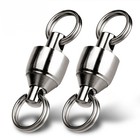 Heavy Duty Ball Bearing Rolling Swivels 11-110lb Stainless Split For Sea Rings