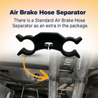 2 Pack 72  Air Brake Hose 3 8    X 3 8    Swivel Rubber Air Brake Line Assembly With