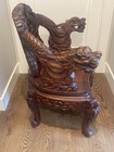 Antique Asian Dragon Chair