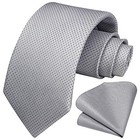  Polka Dot Ties For Men Classic Silk Ties 8 5cm   3 4 Inches In Width G-grey3