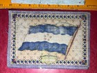 Honduras Antique Tobacco Cigar Felt Flag World History 1890s    silks    Stripes