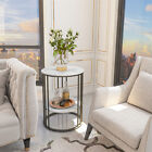 2 Tiers Modern Side Table Sofa End Coffee Table Living Room Desk Bedside Tables