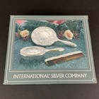 Sealed International Silver Company Vanity Dresser Set Brush Mirror   Comb Nib