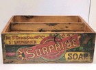 Antique Victorian Surprise Soap Crate Labels Wood Advertising Box St  Stephen Nb