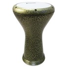 17  Gold Metal Gawharet El Fan Darbuka  With 8 75  White Power Beat Drum Head