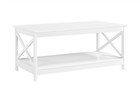 Modern Wood X-design Coffee Table W open Storage Shelf For Living Room Furniture