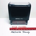 File Closed Rubber Stamp Red Ink Self Inking Ideal 4913