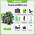 Huepar3d Green Cross Line Bluetoothed Laser Level With Large Lcd Screen receiver