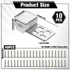 Ezymivs 10 Pcs Couch Spring Clips  Upholstery Clips For Furniture Spring Clip   