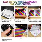 50pcs Toner Reactive Foil Transfer Paper 7 9x11 4inch A4 Hot Black