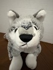 Ganz Webkinz Grey Wolf Plush Hm358 Gray Husky Stuffed Animal No Code Htf