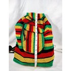 African rasta-style Baja Mexican Drawstring Hippie Daypack backpack