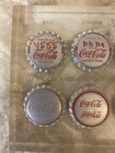 Clear Coca-cola Export Corporation Paperweight 6 International Coke Bottle Caps