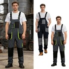 Men Work Jumpsuit Suit Outfit Protected Coveralls Multi-pocket Overall Adult