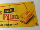 Vintage Advertising Banner-1950 s Kodak Kodacolor Film Banner Sign- Photography