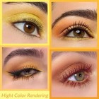 Evpct 9 Colors Yellow Gold Bronze Cocoa Maroon Glitter Shimmer Matte Eye Shadow