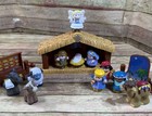 Fisher Price Little People Lot  Nativity Manger Set With Animals And People 