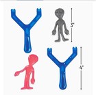 12 Alien Shooter Toys- Stretchy Aliens - Party Favor Novelty Space Ufo Theme