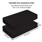 Microfiber 2 Pack Fitted Crib Sheets  Super Soft And Cozy Baby Sheets For Sta   