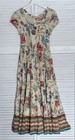 Soft Surroundings Kara Floral Tiered Maxi Dress Small Boho Cottage Feminine