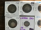 Canadian Mixed Denomination Coin Lot 1902-1936 Silver   Copper  2x2 Flips