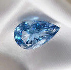 6 Ct Natural Blue Pear Cut Diamond D Grade Vvs1 Loose Diamond Stone For Her