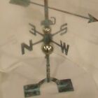 Xlarge Handcrafted 3dimensional Strutting Rooster Weathervane Copper Patina 