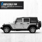 Tubular Front   Rear Fender Flares Tube Mud Guard For 2007-2018 Jeep Wrangler Jk