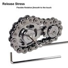 Sprockets Flywheel Fingertip Gyro Gear Chains Fidget Spinner Metal Desk Edc Toy