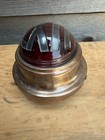 Complete Art Deco Copper Exit Light 1940   s Vintage Industrial Decor