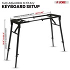 5 Core Keyboard Stand Adjustable Electric Piano Holder For 54-88 Key Boards