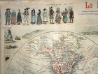 Wall Map Of The World 1900 Nice Antique Map Le Petit Journal Laid On Linen