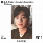 Exo D o  The 2nd Mini Album Expectation Note Smini Ver  Photocard Kpop K-pop