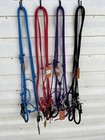 Bitless Bridle 4 Knot Rope Halter Sidepull W Roping Barrel Contest Rein Clip Ahe