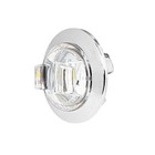  74683 3 4 Inch Round Mini 1 Led Marker Light With Red clear W chrome Bezel
