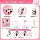 Minnie Birthday Party Supplies 113pcs Minnie Mouse Party Decorations Tableware