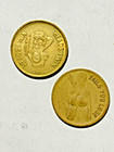 Lot Of 2 Vintage Adult Bronze Token Coin  heads I Win Tails You Lose  Quarter
