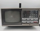 Vintage General Electric Ge Portable Tv Am fm Radio Model 7-7150b Tested   Works